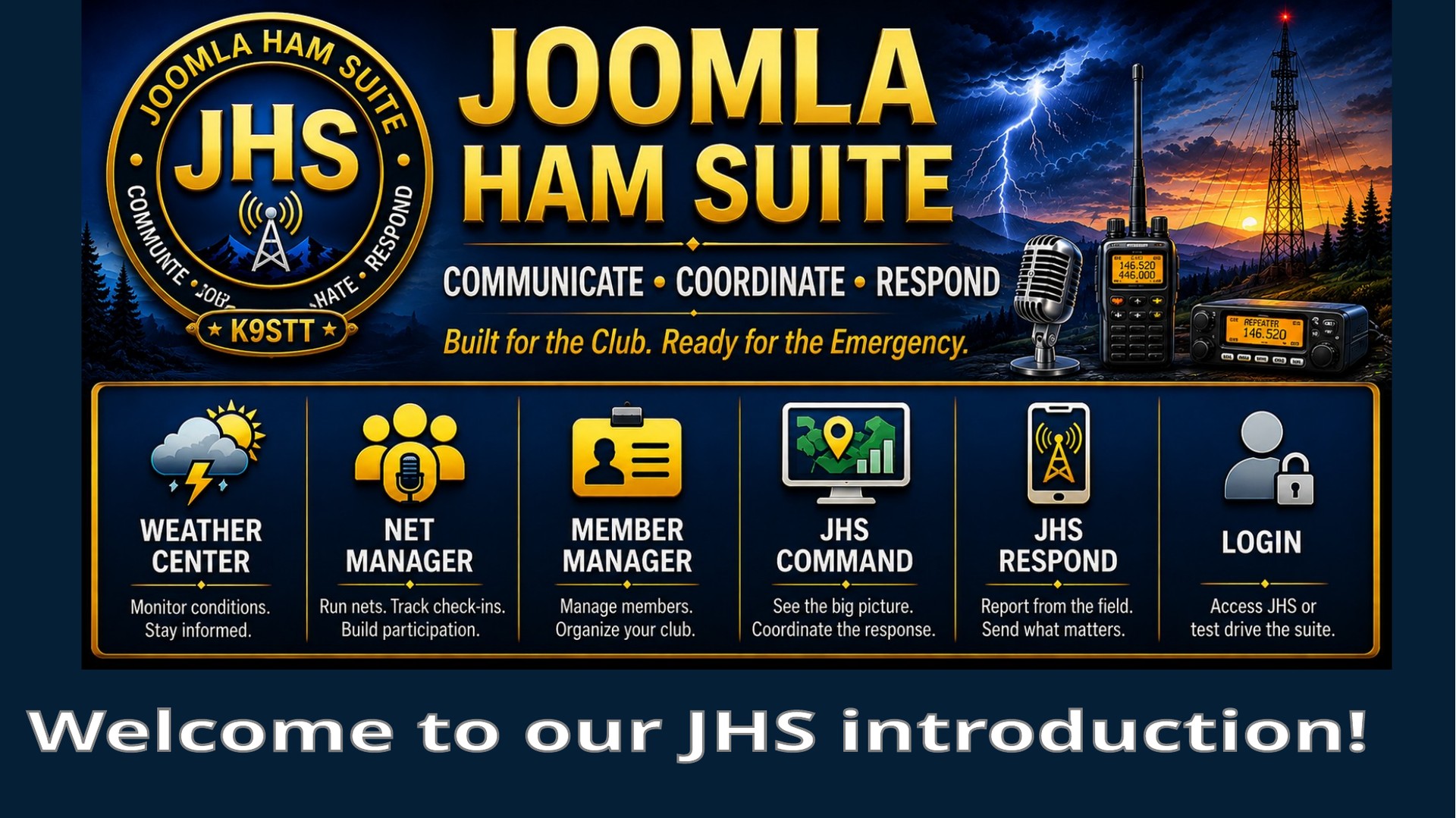 Joomla Ham Suite presentation slide 1